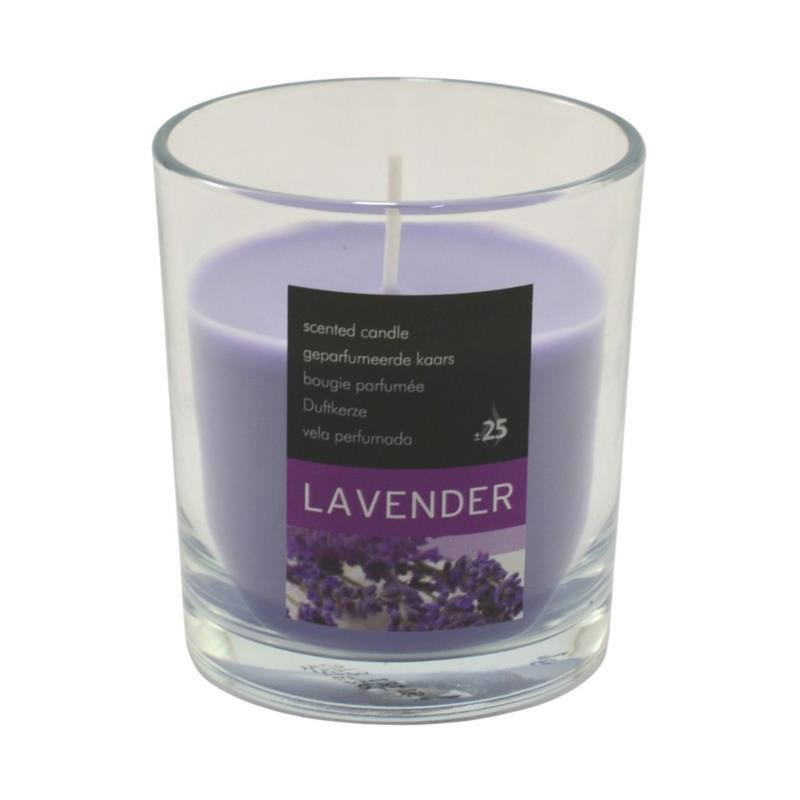 Świeca w szkle Lawenda 7x7,5cm