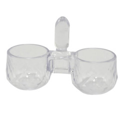 Przyprawnik plastikowy dwojaczek kryształ