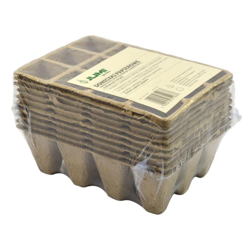 Doniczki torfowe 12szt 16x12x5cm kwadrat OD-311633