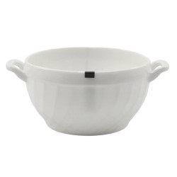 Bulionówka 750ml Eva biała szkło hartowane