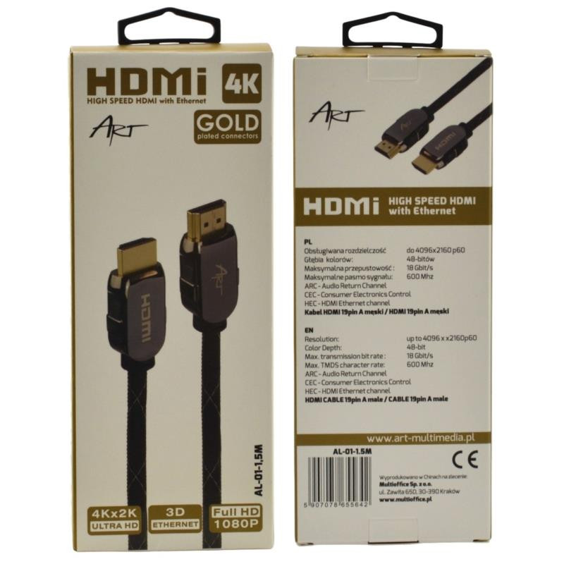Kabel HDMI 1,5 ART Al-01