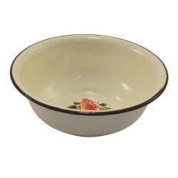Miska emaliowana 18cm beżowa