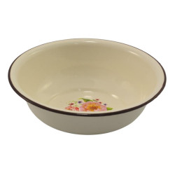 Miska emaliowana 22cm beżowa