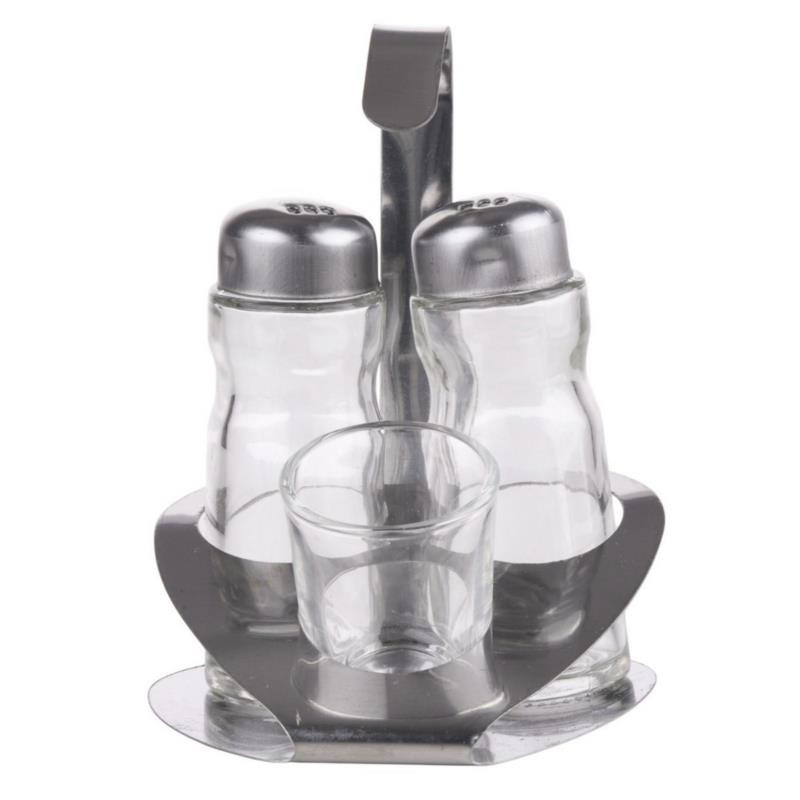 Przyprawniki  3 elementy na stojaczku