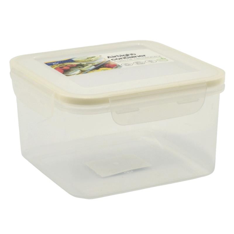 Pojemnik plastikowy kwadratowy 1,5L Clip hermetyczny