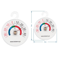 Termometr do urzadzeń chłodniczych plastikowy