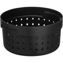 Koszyk-organizer plastikowy okrągły Seoul 13,8x7,3 czarny