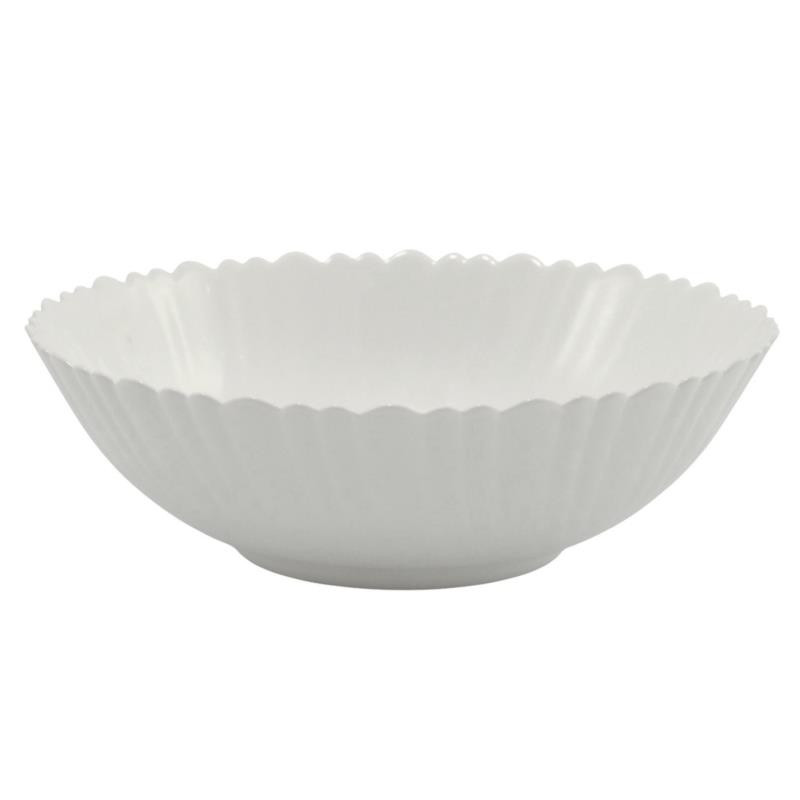 Salaterka szklana 23cm Opal Carbo biała