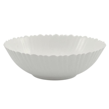 Salaterka szklana 23cm Opal Carbo biała