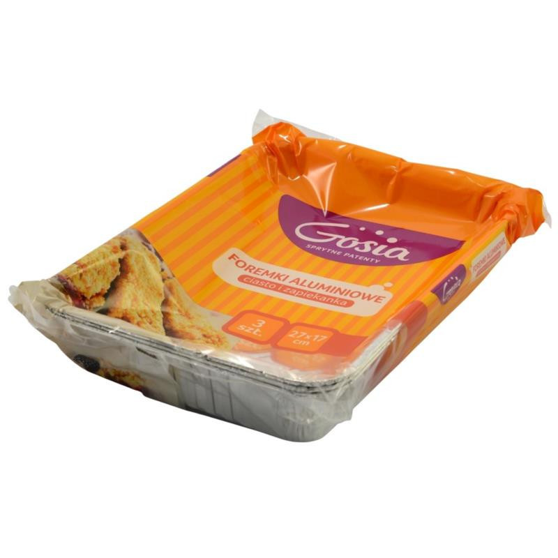 Foremki aluminiowe 3szt do pieczenia 2L