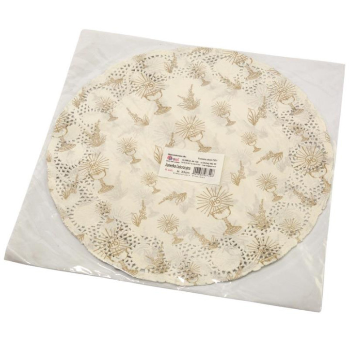 Serwetki ażurowe 33cm 6szt D2713 mix