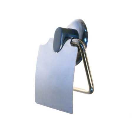 Uchwyt na papier toaletowy z klapką nierdzewny