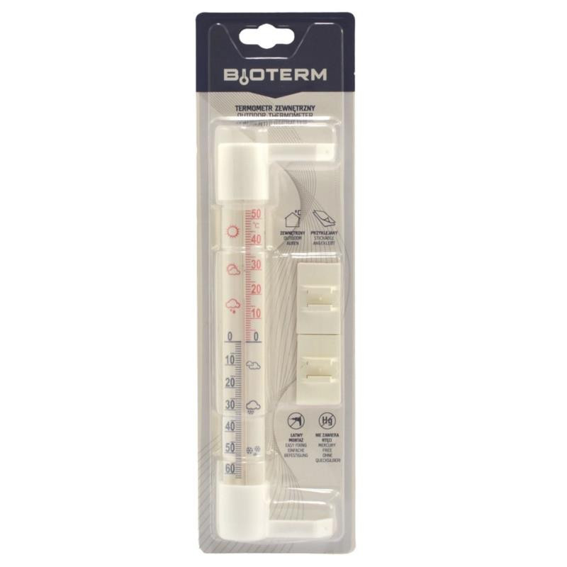 Termometr zaokienny 230/26mm przyklejany