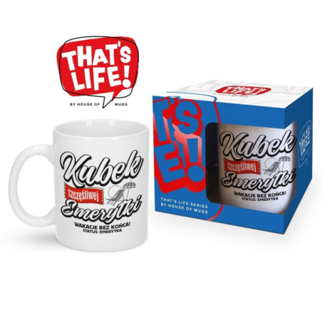 Kubek 300ml "Szczęćliwej Emerytki"