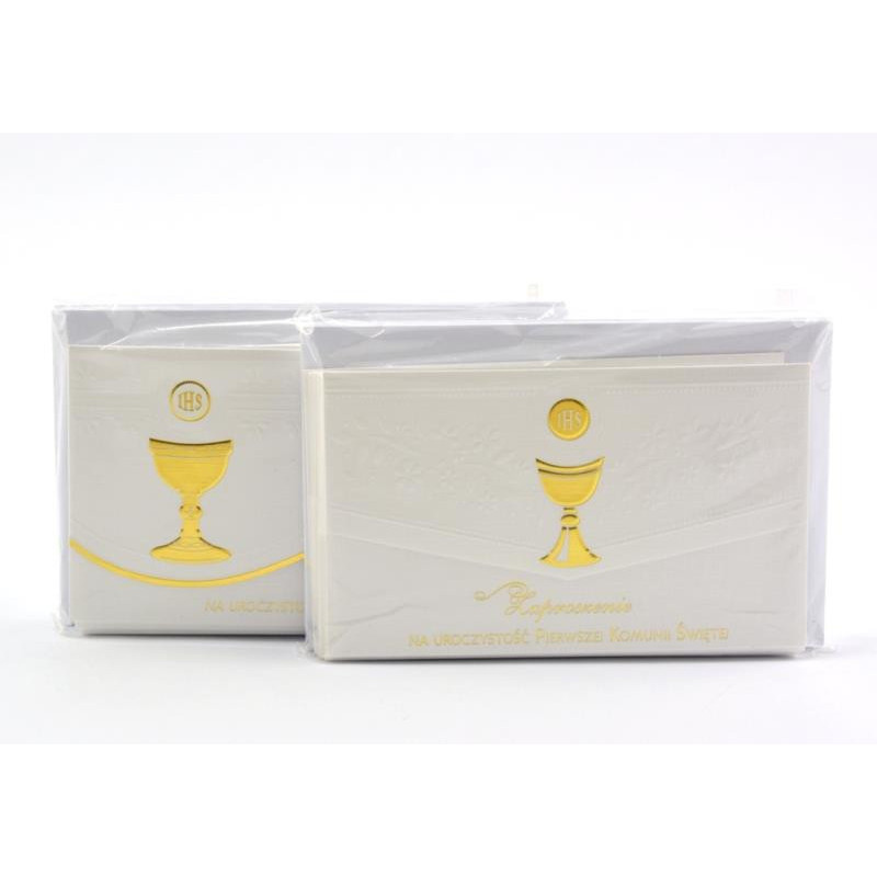 Zaproszenie składane Komunia Święta mix