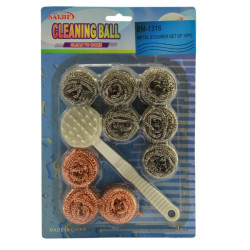 Zmywaki spiralne 9 sztuk druciak Budman