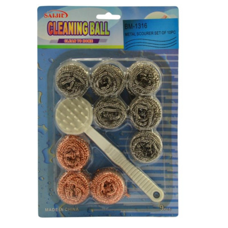 Zmywaki spiralne 9 sztuk druciak Budman