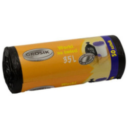 Worki na śmieci  35L 50szt czarne