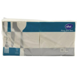 Serwetki 33x33/250szt 2w białe AHA 2