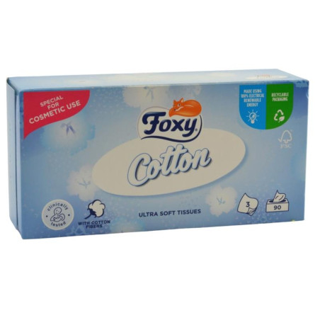 Chusteczki higieniczne Foxy Cotton kartonik A90