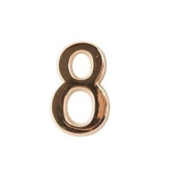 Cyfra "8" 5cm złota lakier samoprzylepna