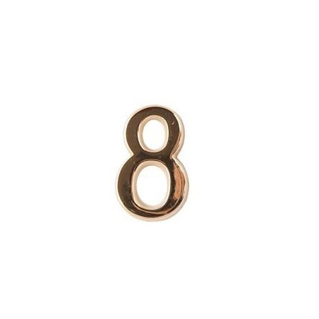 Cyfra "8" 5cm złota lakier samoprzylepna