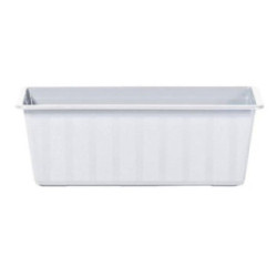 Doniczka balkonowa Agro 40x19x16cm biała IS400