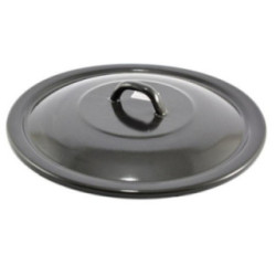 Pokrywka emaliowana 22cm czarna