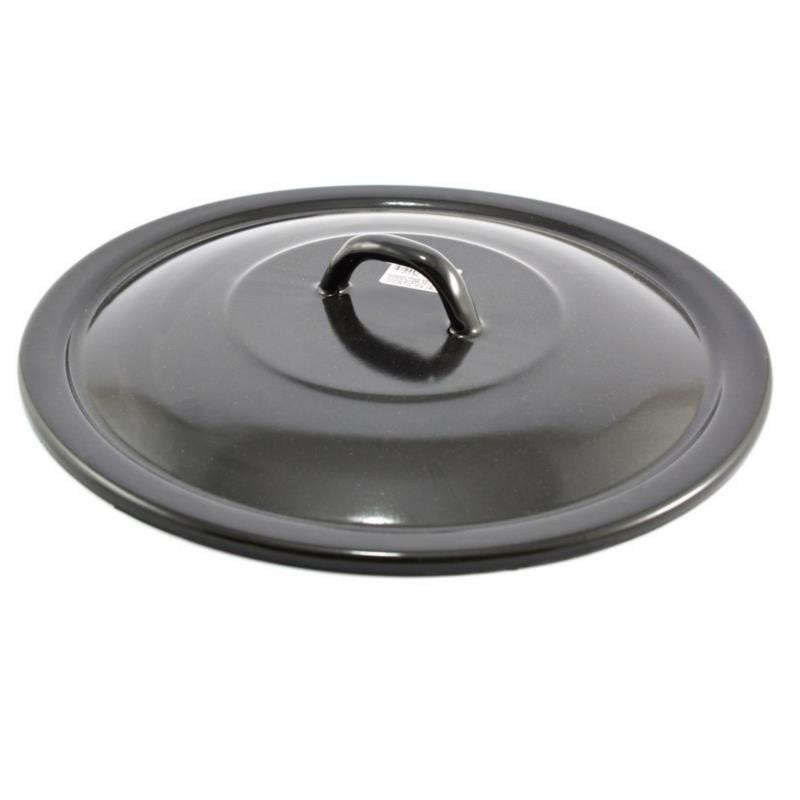 Pokrywka emaliowana 22cm czarna