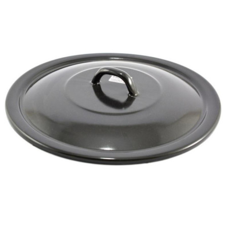Pokrywka emaliowana 22cm czarna