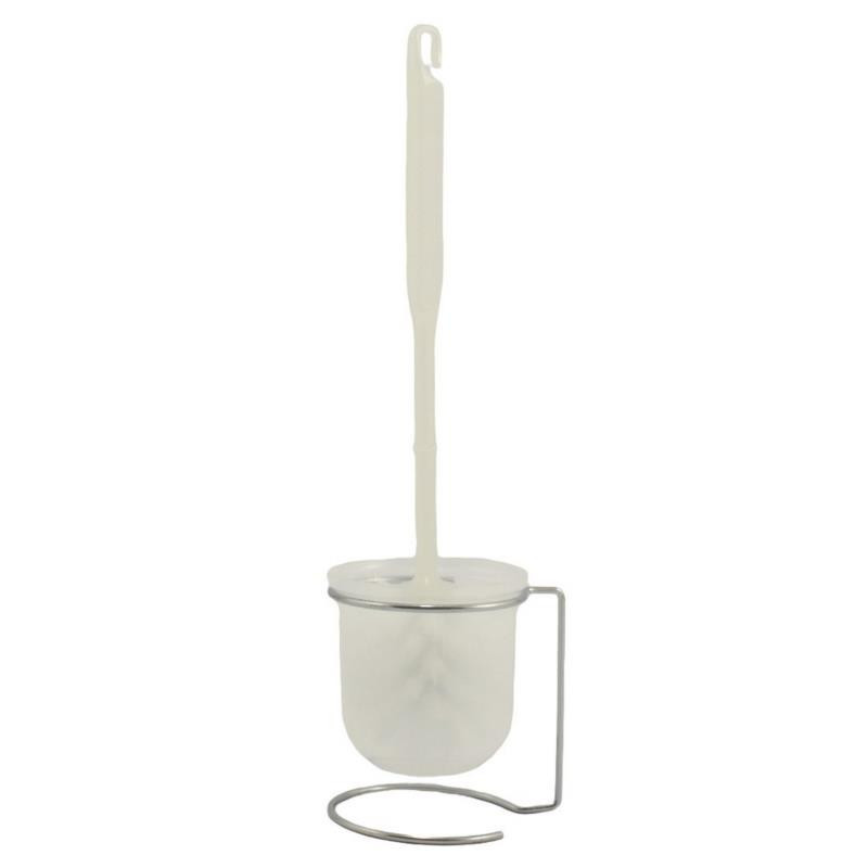 Szczotka WC plastikowa biała E6B