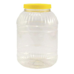 Słój plastikowy 5,0L PET żółta zakrętka