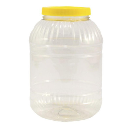Słój plastikowy 5,0L PET żółta zakrętka