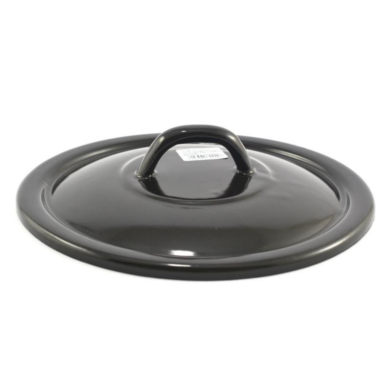 Pokrywka emaliowana 20cm czarna