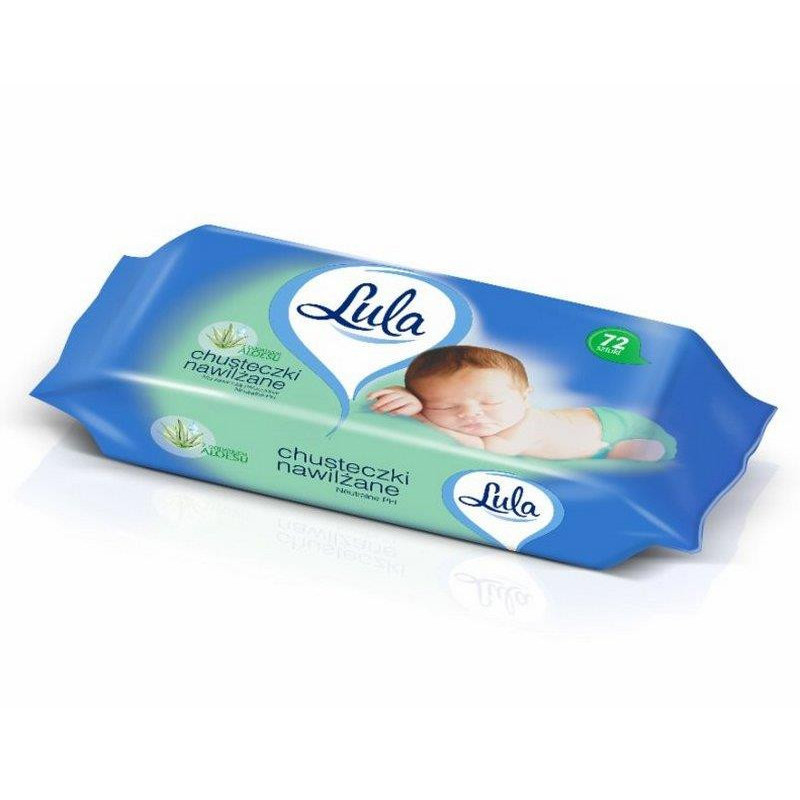 Chusteczki nawilżające Lula aloes 72szt