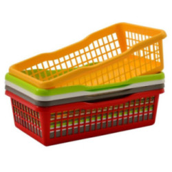 Koszyk plastikowy "2" 15x25x7cm 638-00 mix kolorów