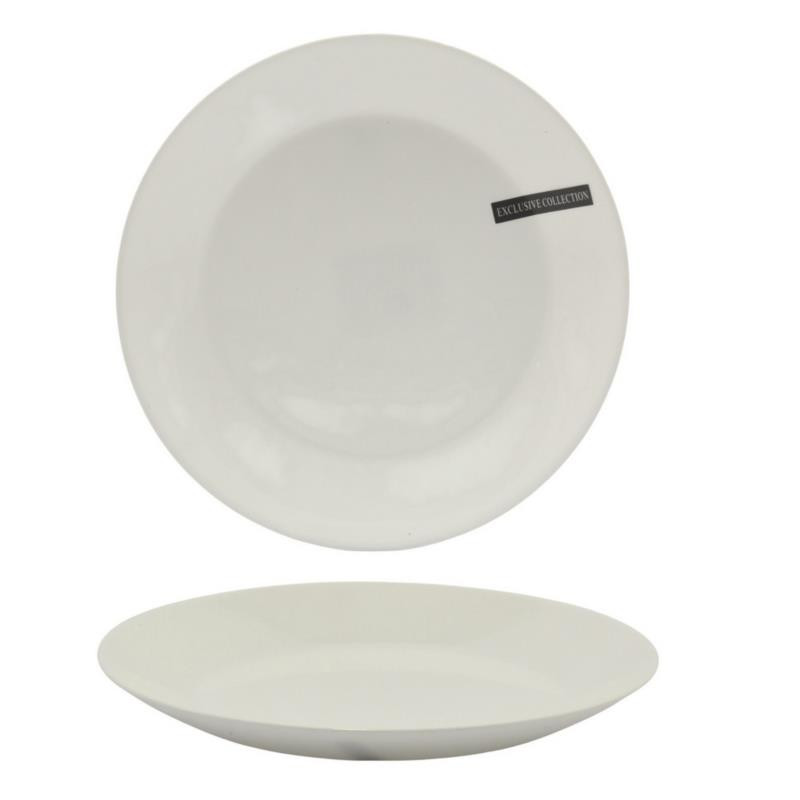 Talerz Blanca płytki 24cm biały szkło hartowane