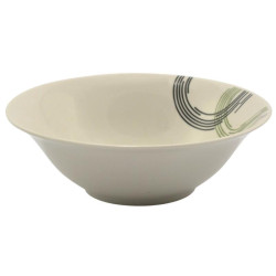 Salaterka ceramiczna kółka paski 18cm QP 9