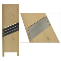 Szatkownica drewniana 3 nożowa 49x17cm