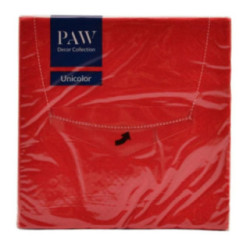 Serwetki 33x33/20szt Unicolor Lunch czerwony Chili red