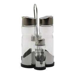 Przyprawniki  4 elementy na stojaczku BK01