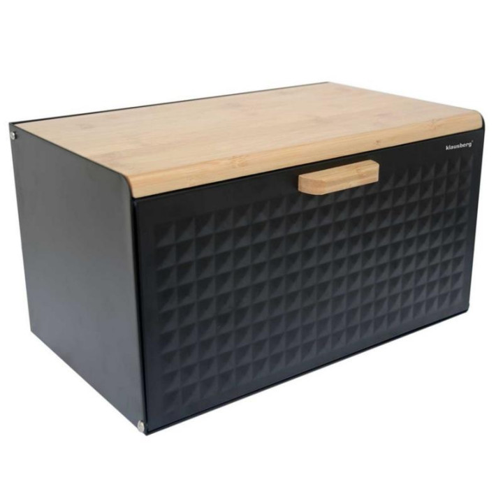 Chlebak stal/bambus czarny Klausberg KB-7425