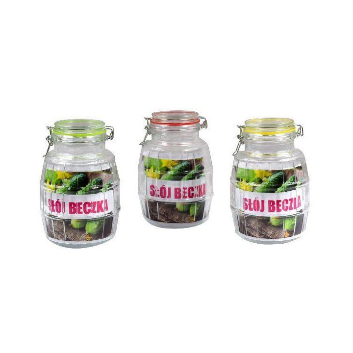 Słój  2,1L hermetyczny beczka mix