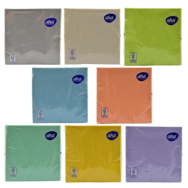 Serwetki 33x33 AHA Pastel mix