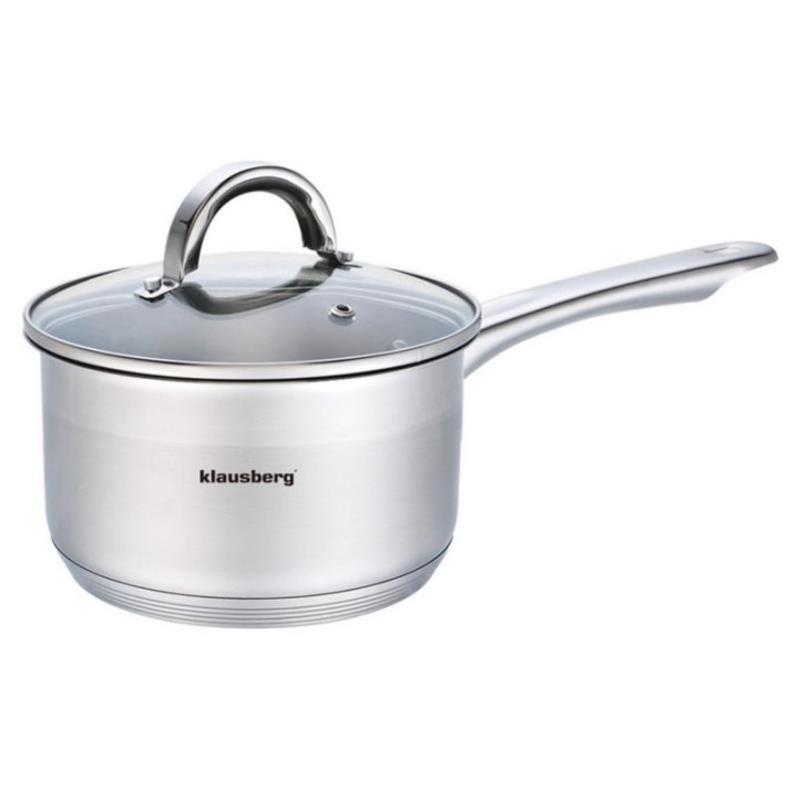 Rondel 14cm 1,0L nierdzewny z pokrywką KB-7132 stal 18/10