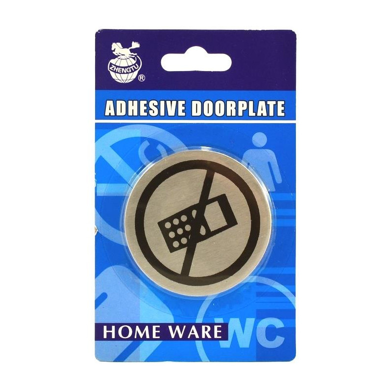 Tabliczka zakaz używania telefonu 7cm