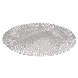 Mata 40cm tworzywo srebrna