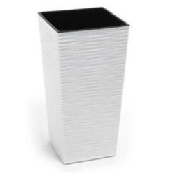 Doniczka Finezja dłuto 19cm h:36cm biała 588