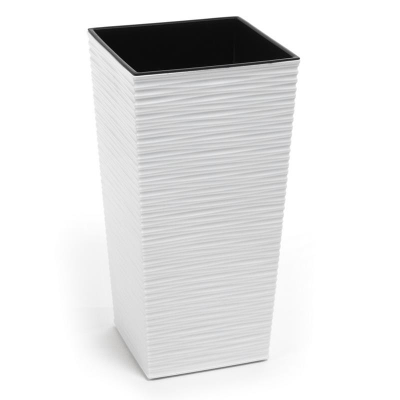 Doniczka Finezja dłuto 19cm h:36cm biała 588