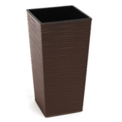 Doniczka Finezja dłuto 19cm h:36cm mokka 588